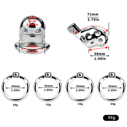 Aluminum Alloy Chastity Cage