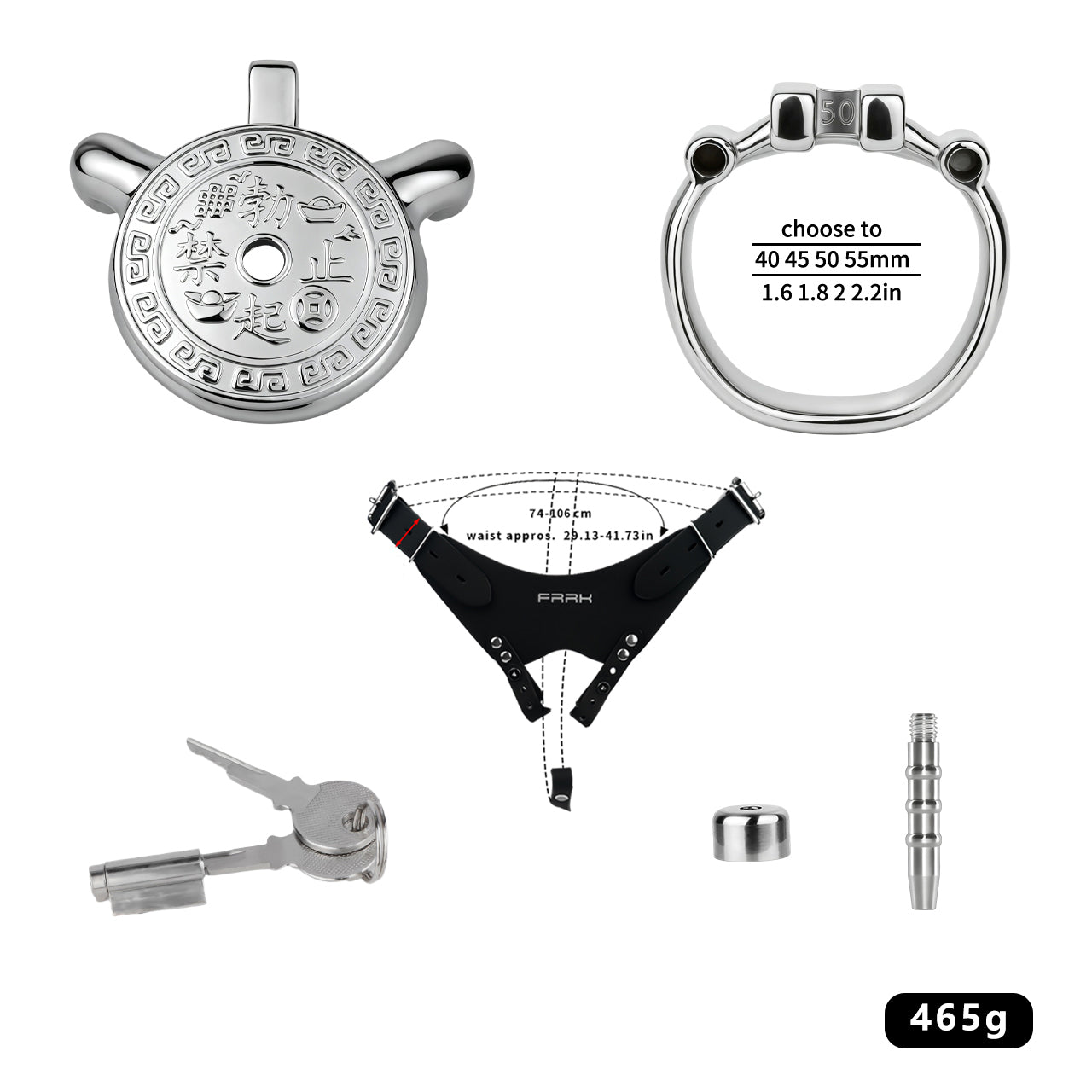 Heavy-Duty Flat Chastity Cage | F343A