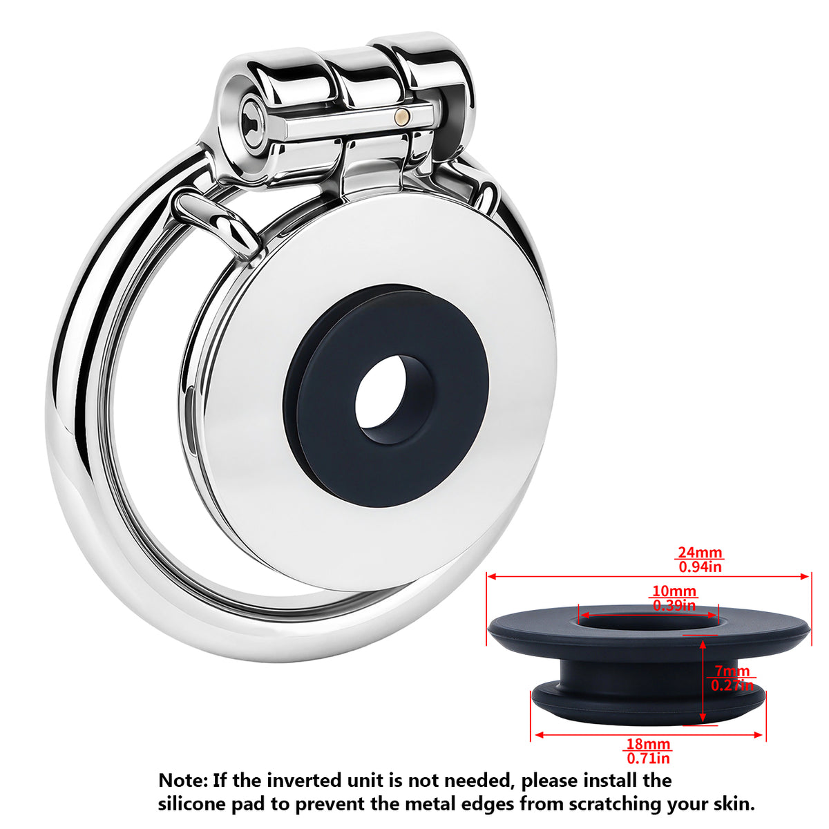 Convertible Flat & Inverted Chastity Cage | F365