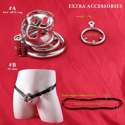 Small Mamba Chastity Cage Allen Wrench Lock | F3091