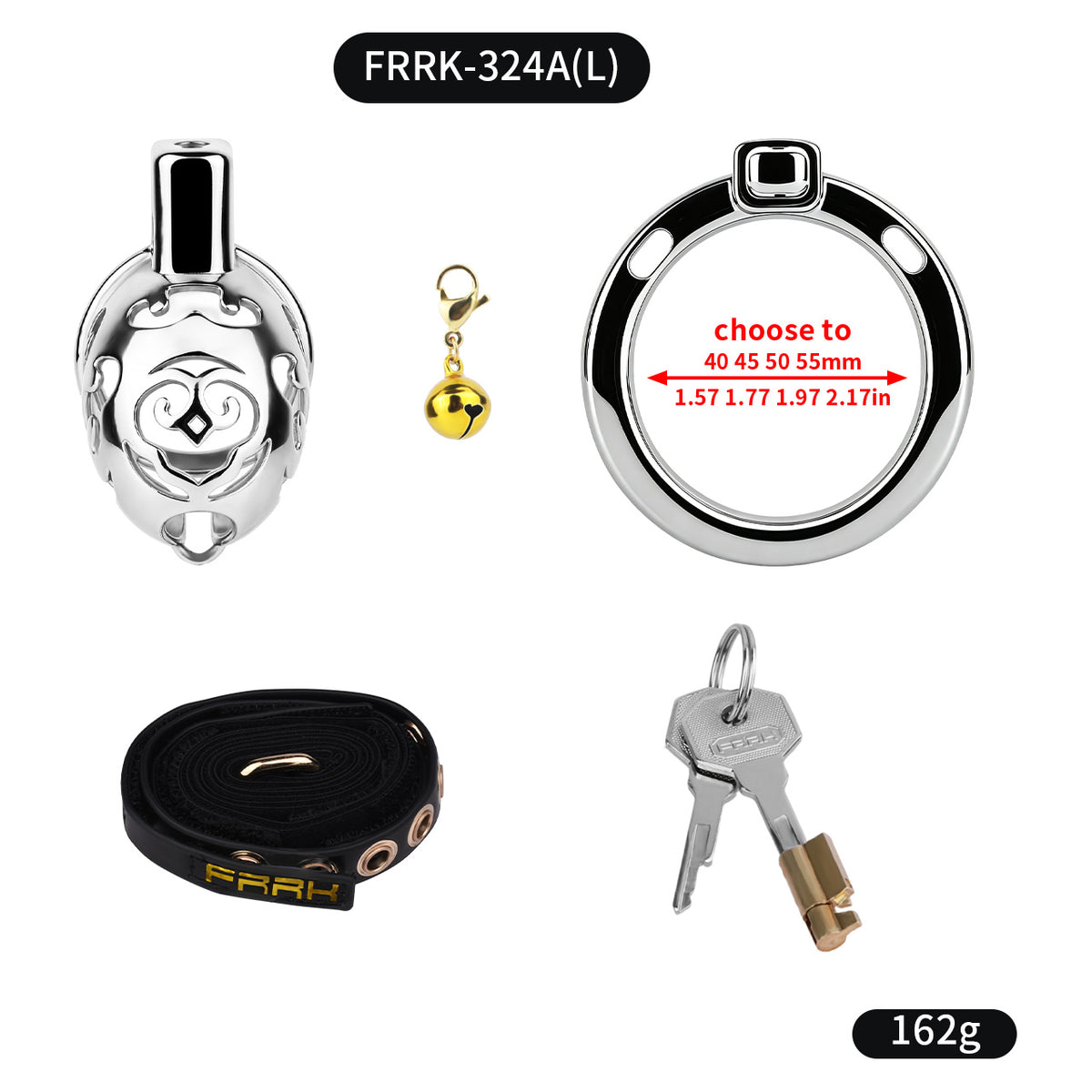 Auspicious Cloud Bell Chastity Cage | F324A