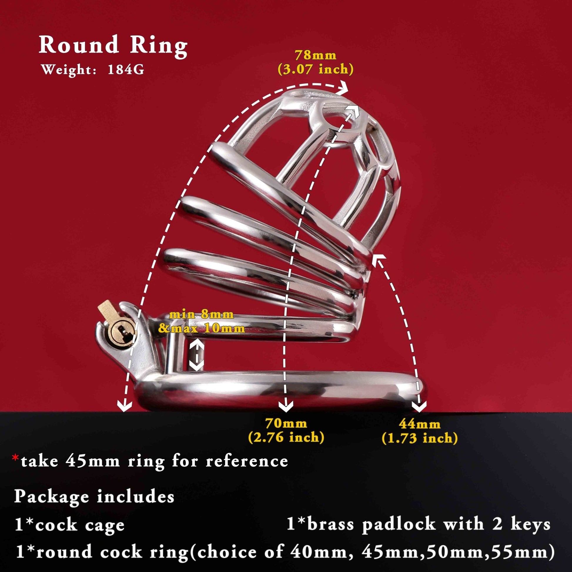 Male Chastity Cage, F3003 - FRRK