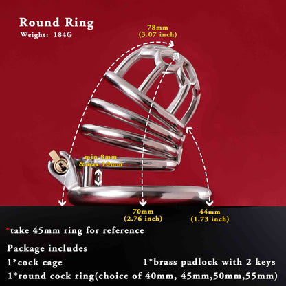 Male Chastity Cage, F3003 - FRRK