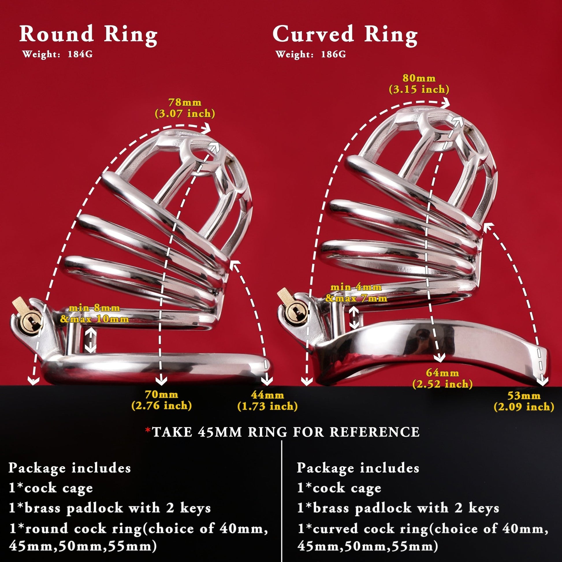 Male Chastity Cage, F3003 - FRRK