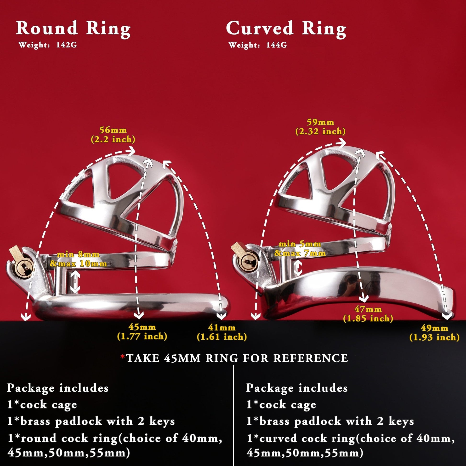 Male Chastity Cage, F3004 - FRRK
