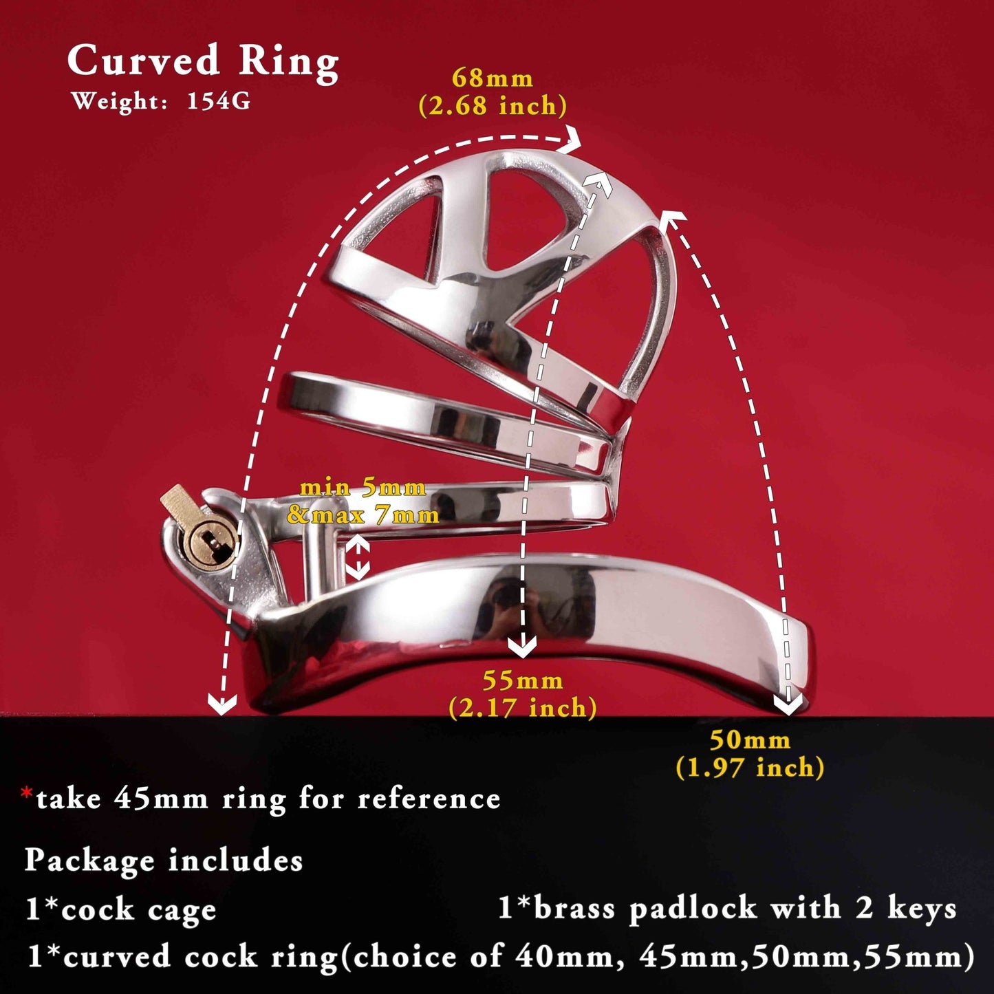 Male Chastity Cage, F3005 - FRRK