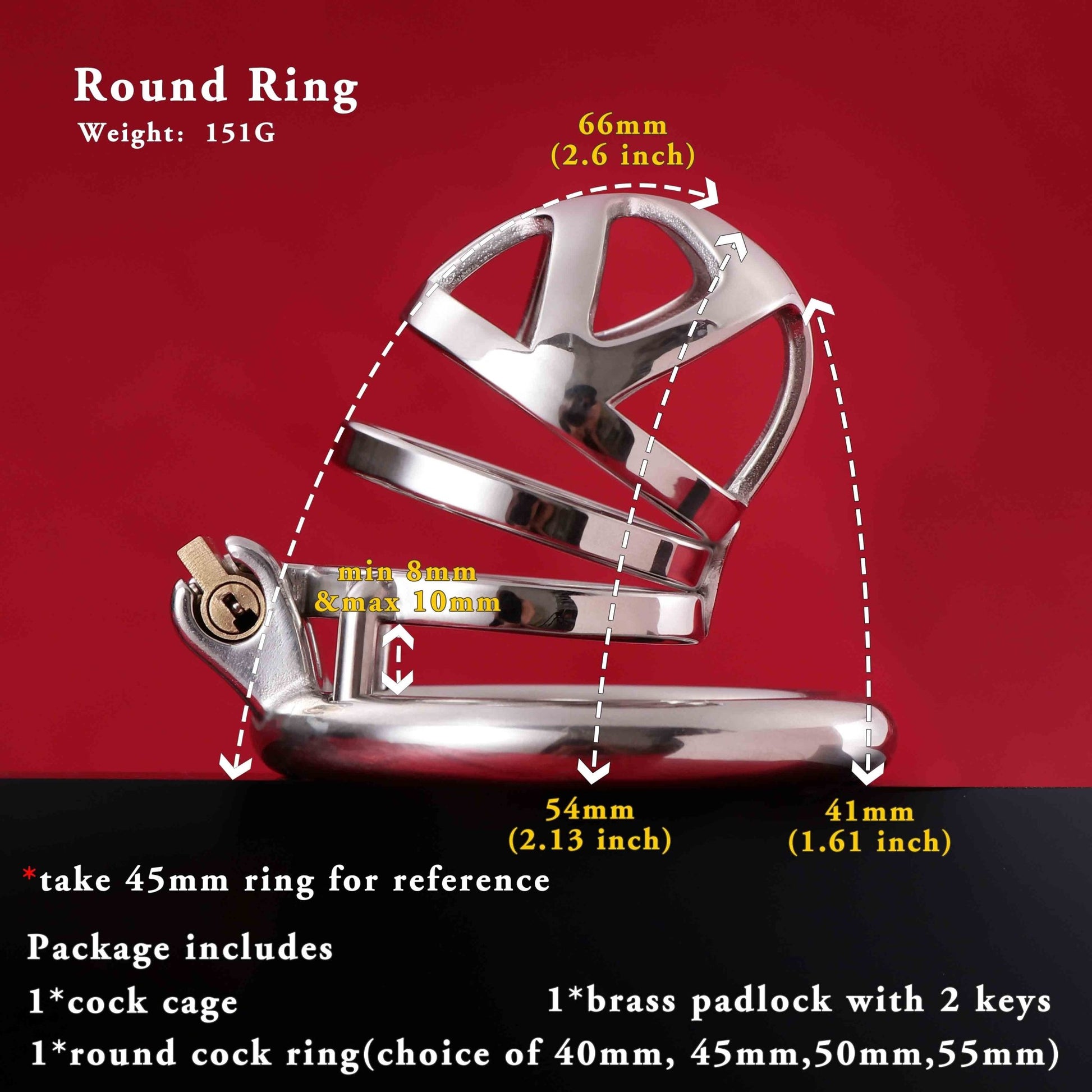 Male Chastity Cage, F3005 - FRRK