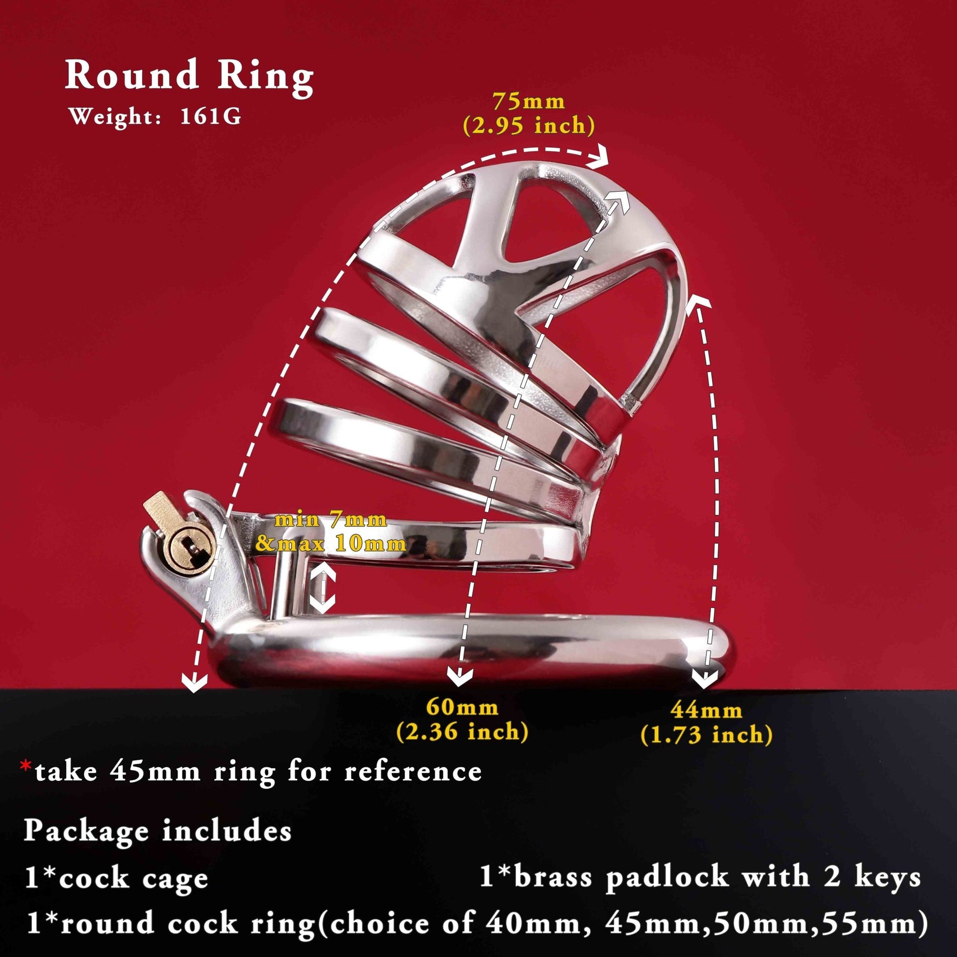 Male Chastity Cage, F3006 - FRRK