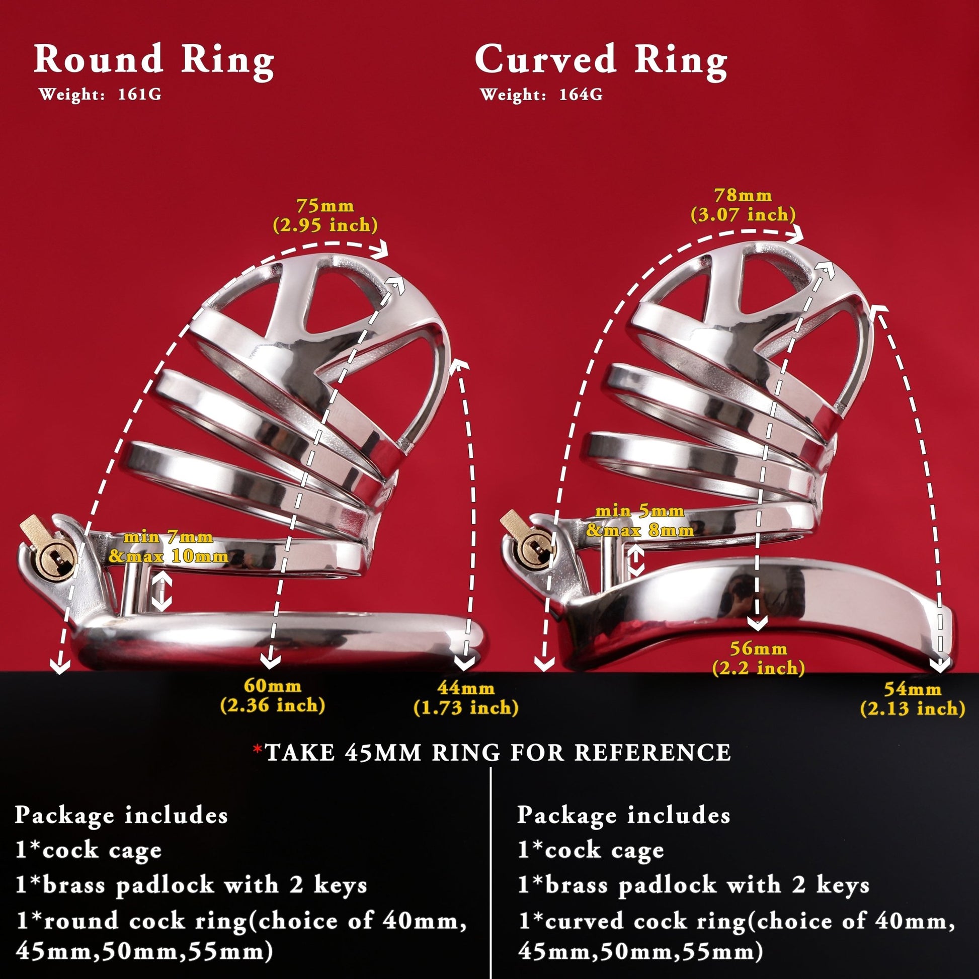Male Chastity Cage, F3006 - FRRK