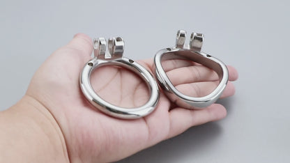 Cage de chasteté pour homme entièrement en acier avec verrou pour pénis, F3010