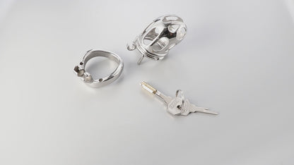 Split-Front Open Chastity Cage, F3156
