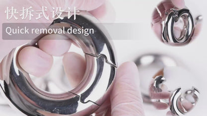 Stainless Steel Ball Stretcher Lock Ring | F3214