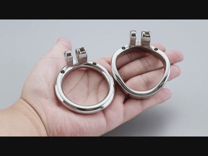 Keuschheitskäfig für Männer mit offenem Kopf und abnehmbaren Spikes, F3029