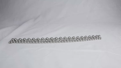 Metal Soft Urethral Sounds Penis Plug with Chain  - Round shaped | F3207