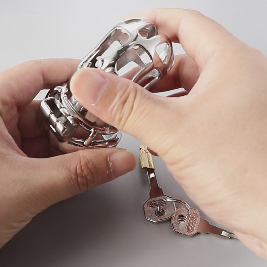 Stainless Steel Metal Small Mamba Chastity Cage | F3115