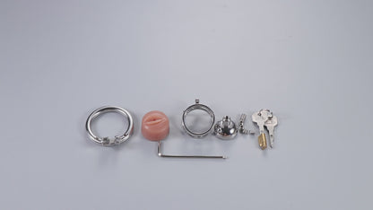 Cage de chasteté inversée en silicone pour chatte, F3411