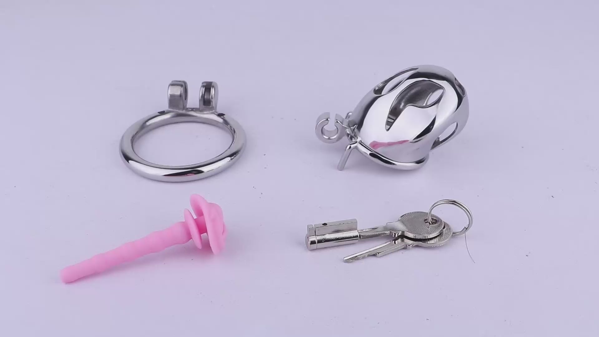 Mamba Chastity Cage | F312A Small Size - Silver