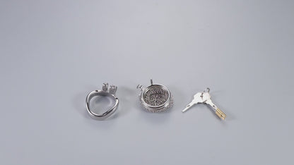 Small Metal Mesh Chastity Cage, F3197