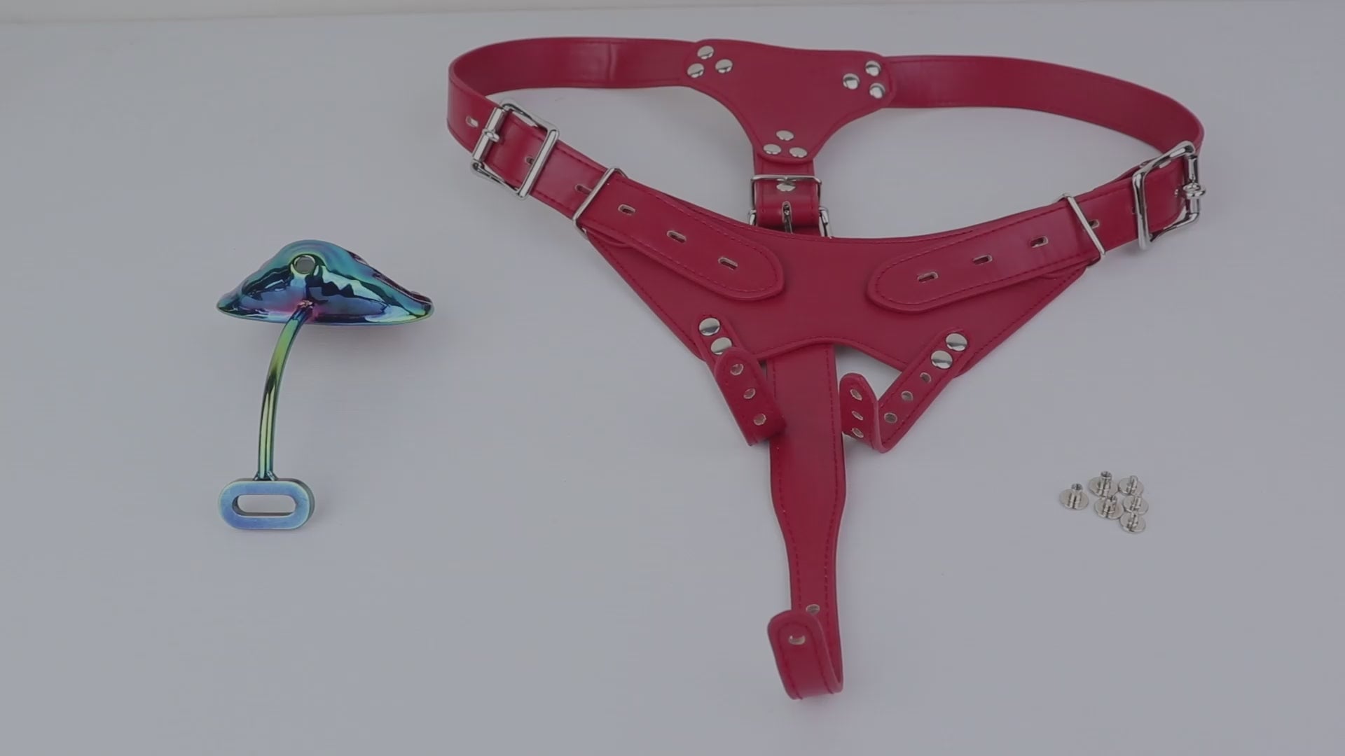 Wearable Colorful Metal Shell Invisible Chastity Cage | F277A