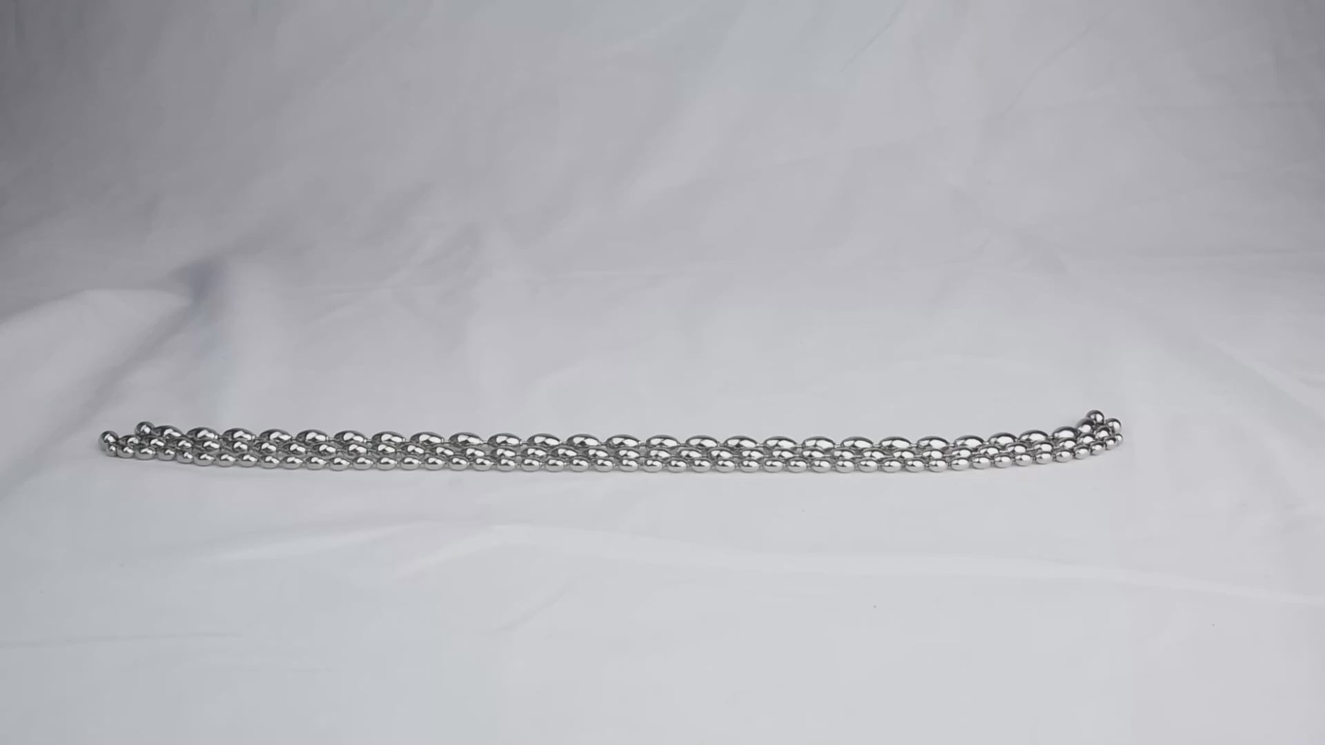 Metal Soft Urethral Sounds Penis Plug with Chain  - Oval shaped | F3206