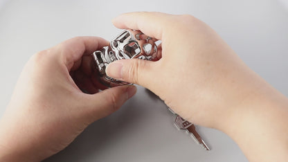 Stainless Steel Metal Small Cobra Chastity Cage, F3115