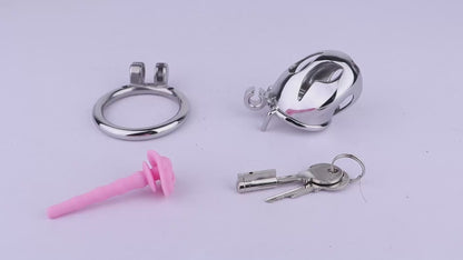 Cobra Series Mamba Chastity Cage | F312A Small Size - Silver