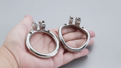 Cage de chasteté ouverte avec anneau supérieur pour homme, F3045