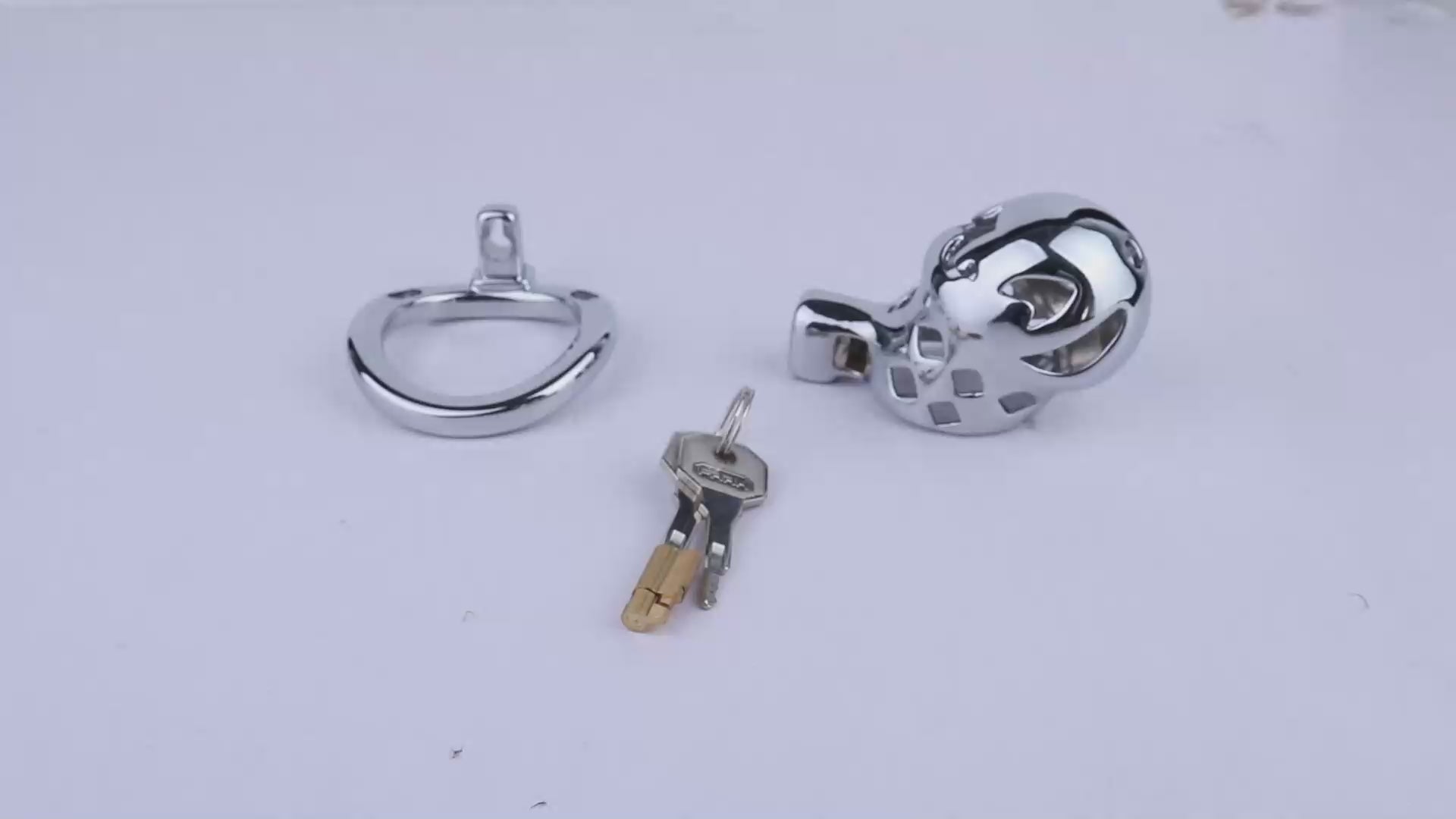 Aluminum Alloy Clown Chastity Cage