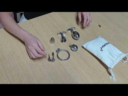 Hollow Metal Butt Plug with Hidden Key Storage | F344A