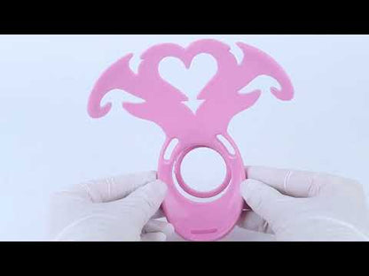 Succubus Rhinestone Dual Cock Ring Chastity Cage | AS211