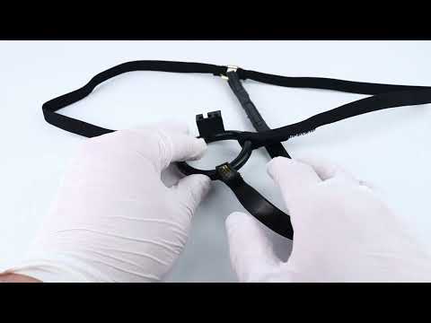 Black Bowtie Elegant Sissy Maid Chastity Cage | F321A