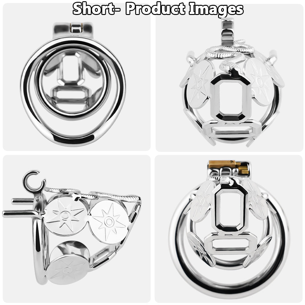 Solar Serpent Coiled Chastity Cage | F316A