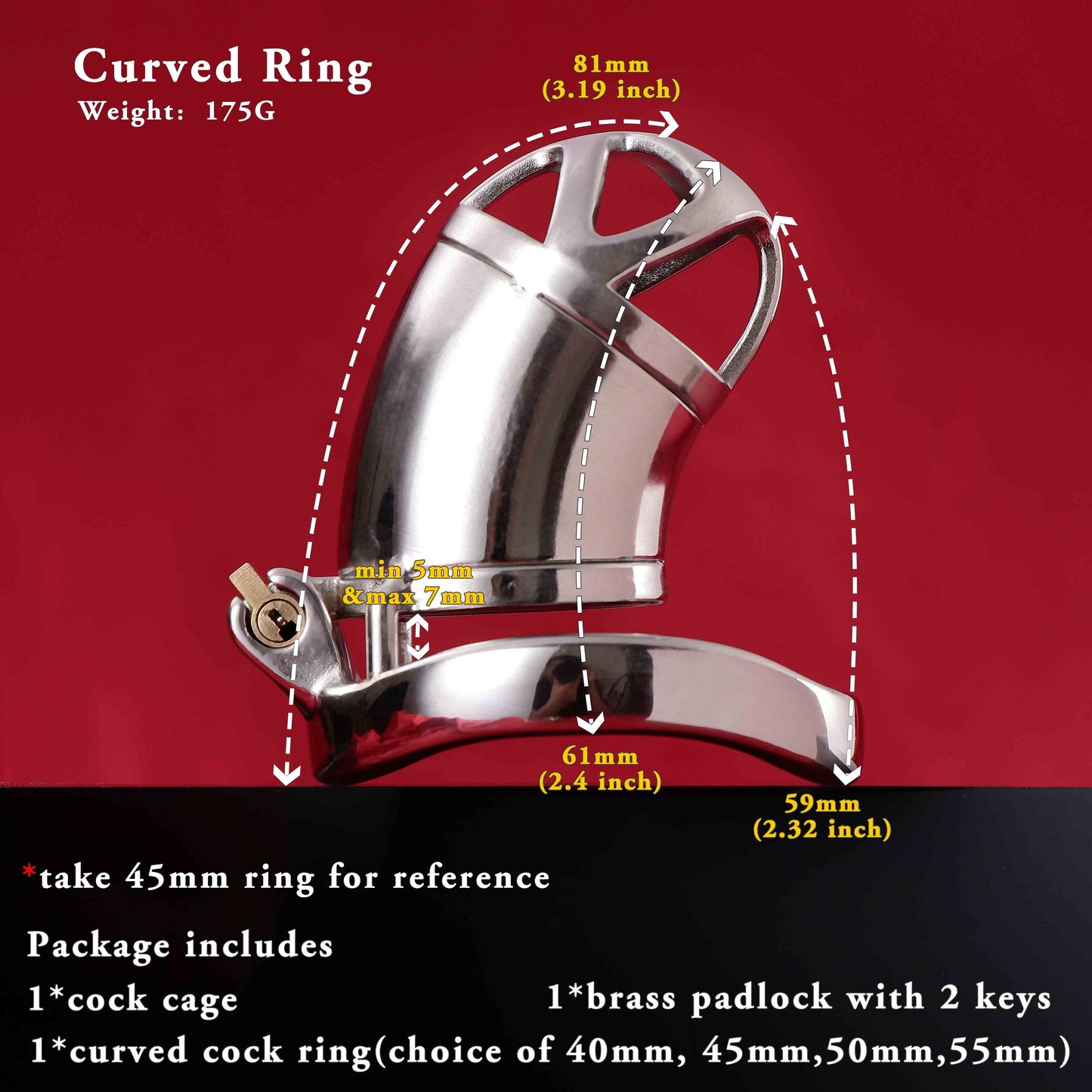 Male Chastity Cage, F3020 - FRRK