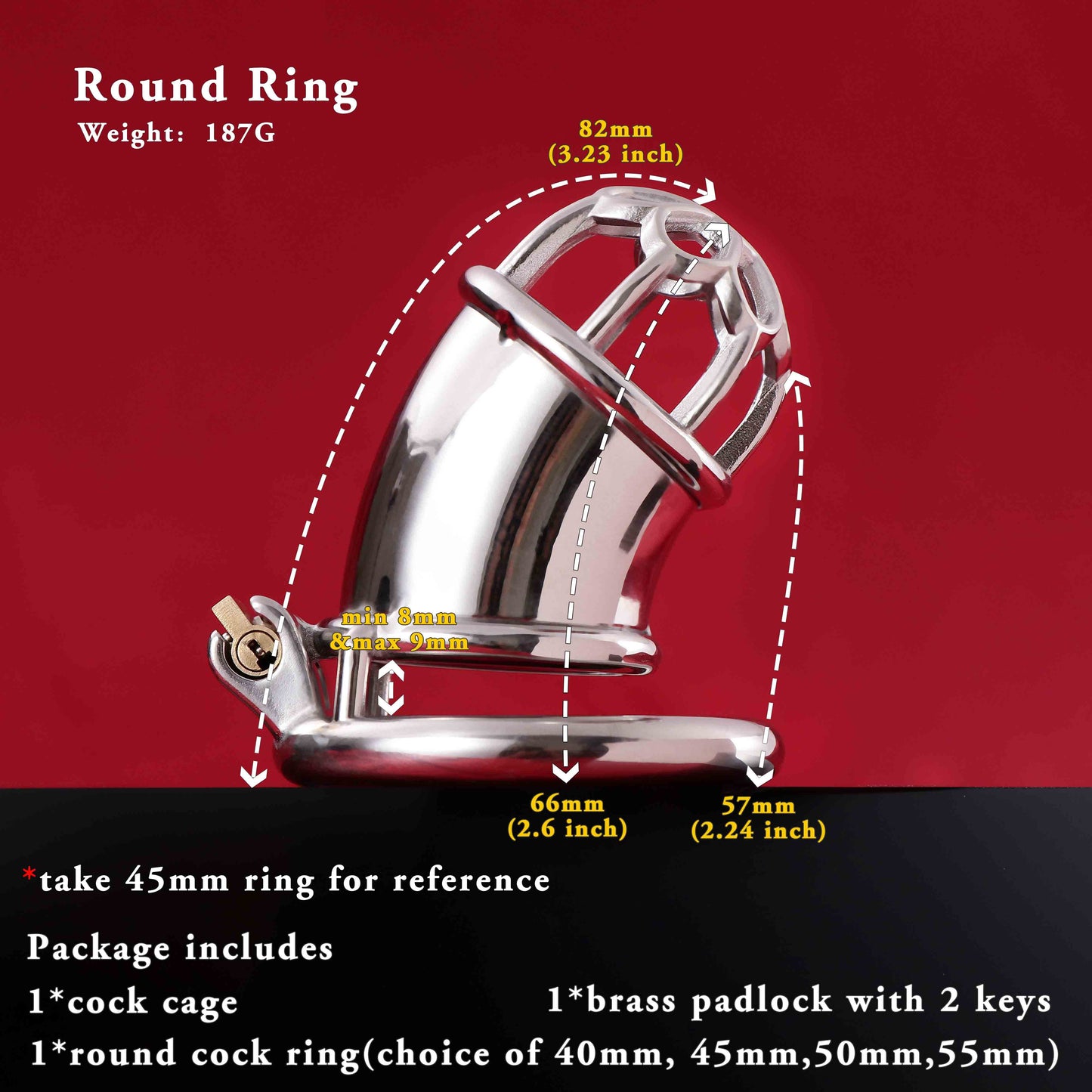 Male Chastity Cage, F3017 - FRRK