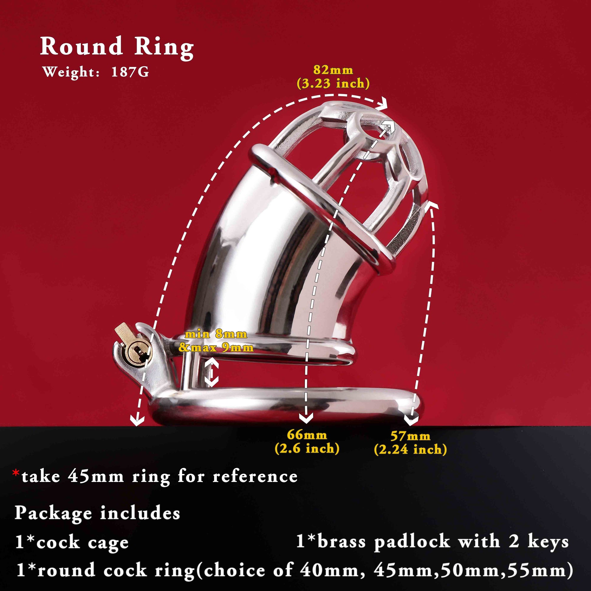 Male Chastity Cage, F3017 - FRRK
